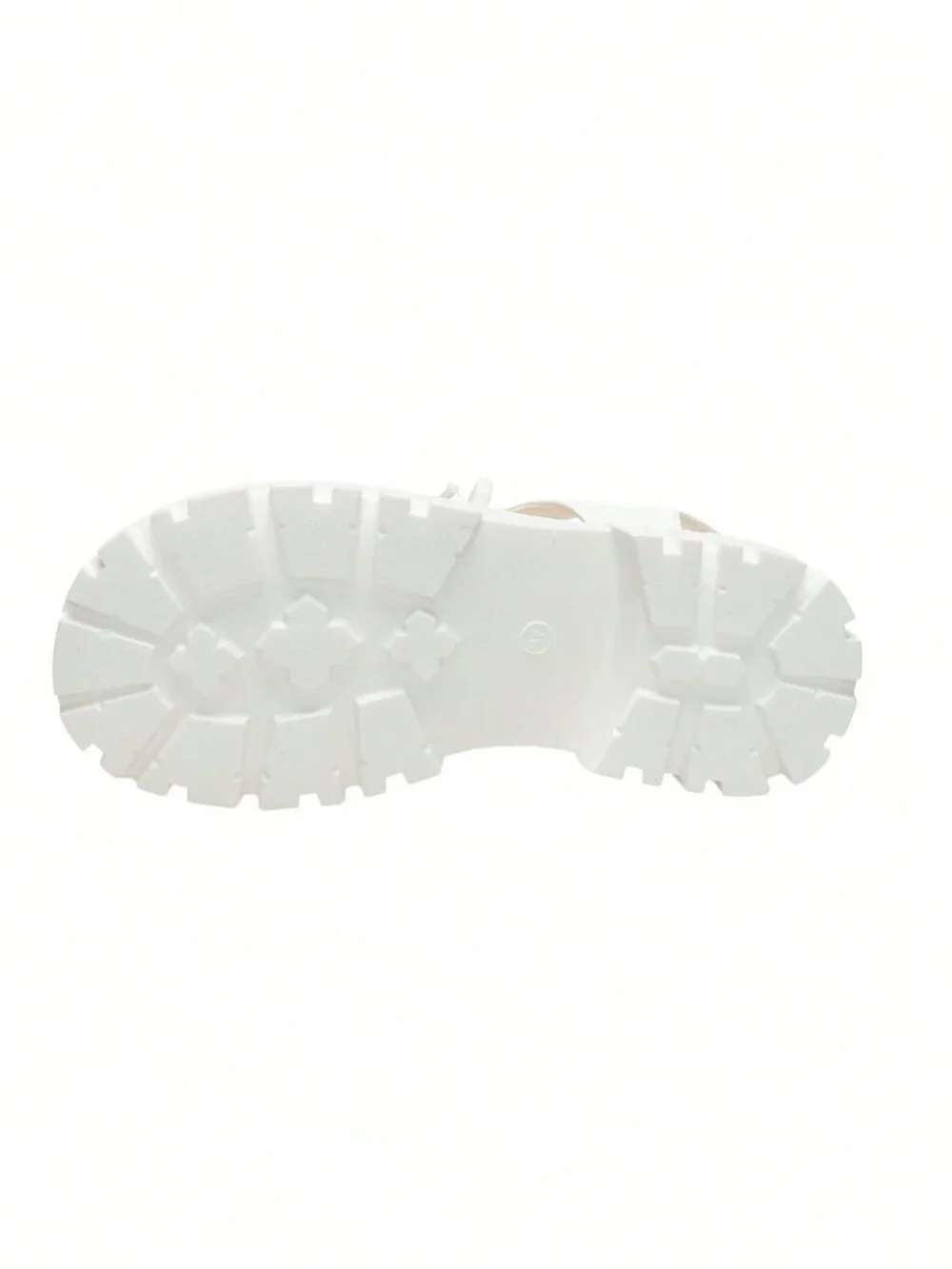 White Fashionable Women's Platform Thick Bottom Sandals, Classic Strap Sandals